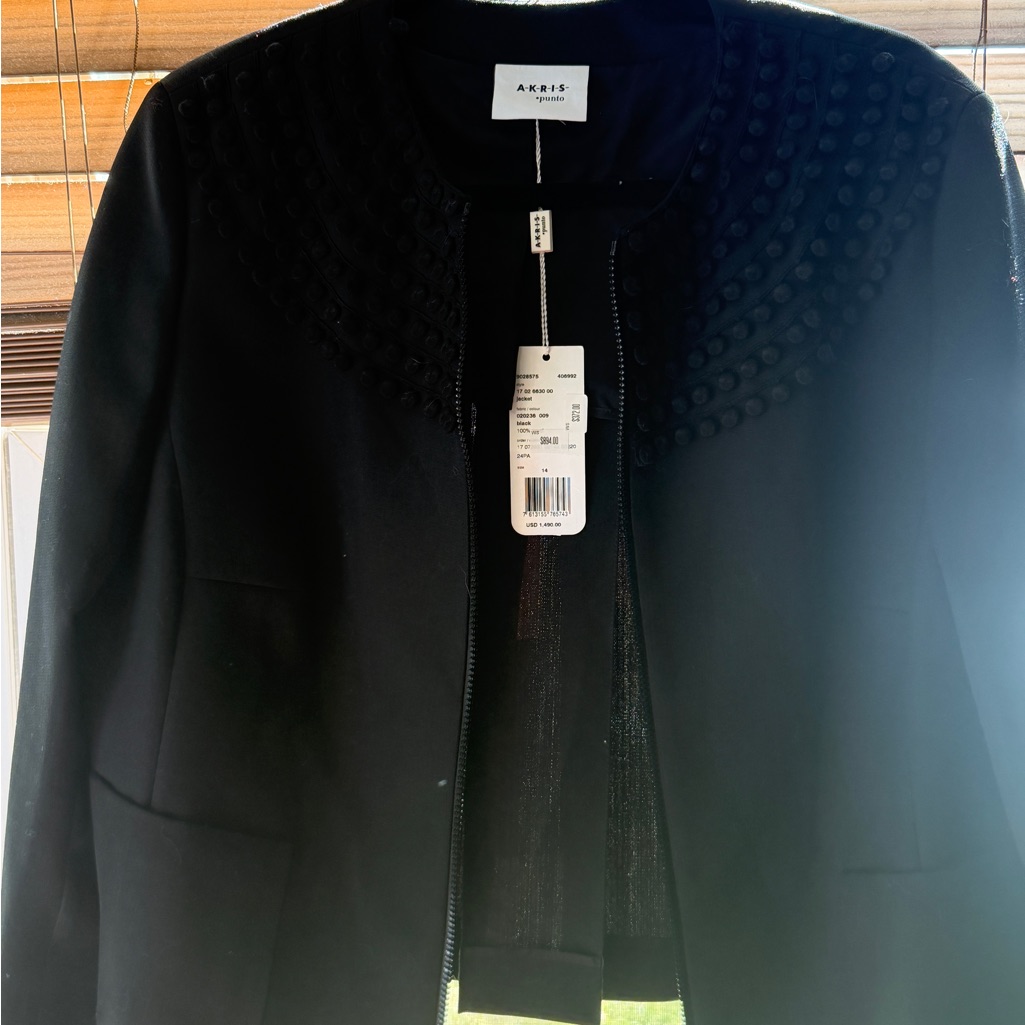 Akris Black Textured Women's Blazer